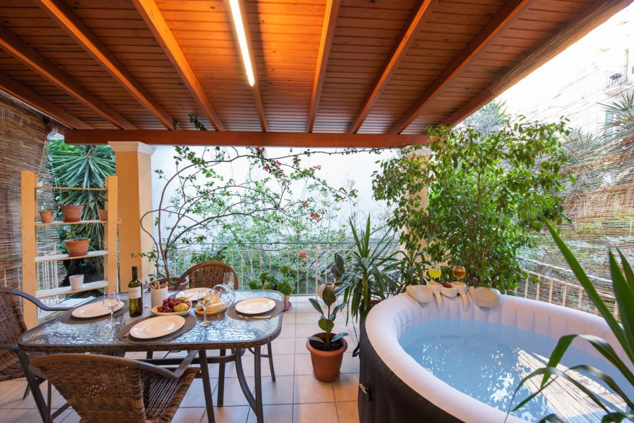 Luxury Katrinas Apartment With Outdoor Jacuzzi Corfu  Esterno foto